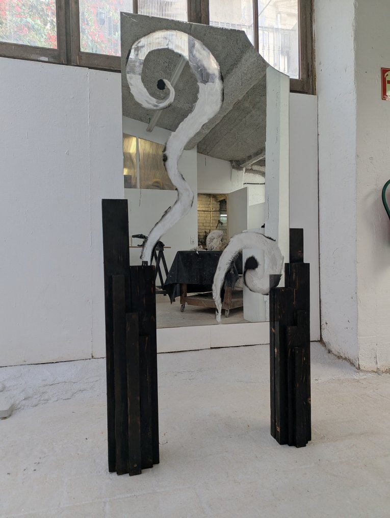 Ponce Studio - Floor mirror- Burn to Born - Pinewood #1.0