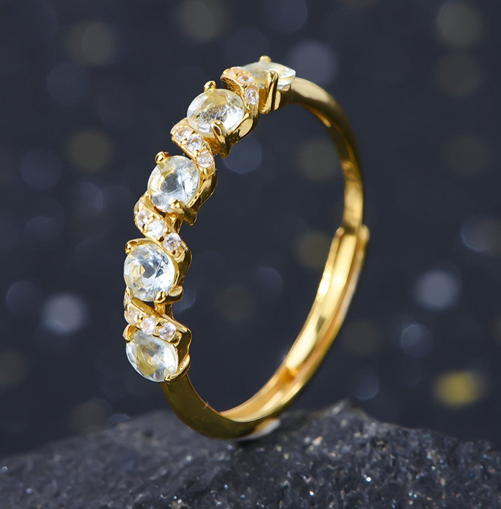 Senza Prezzo di Riserva - Anello Argento - 0.63ct. tw. Acquamarina #1.0