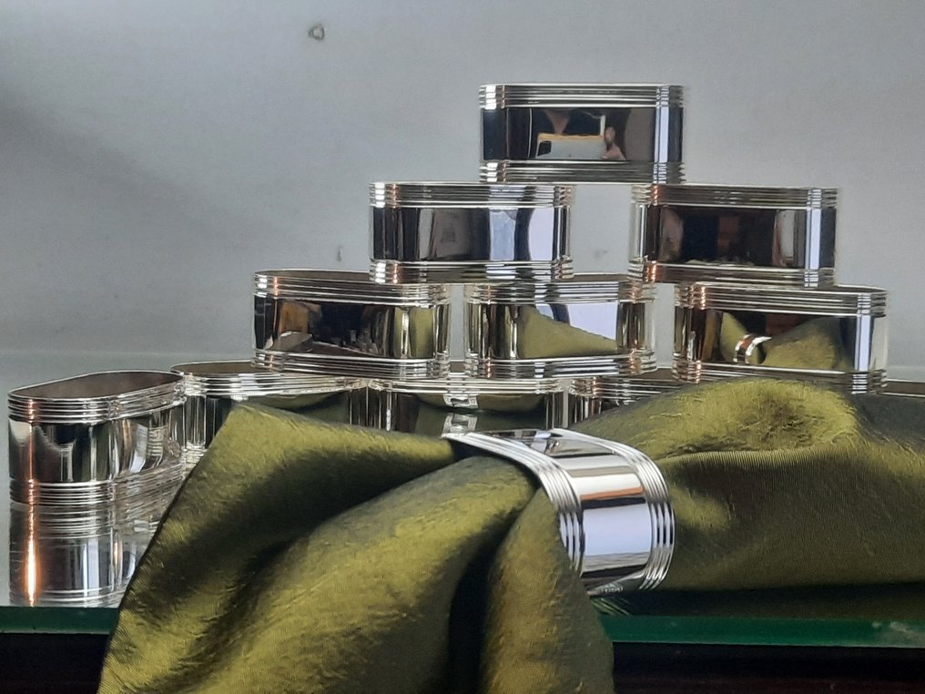 餐巾套環 (12)  - 鍍銀 #2.1