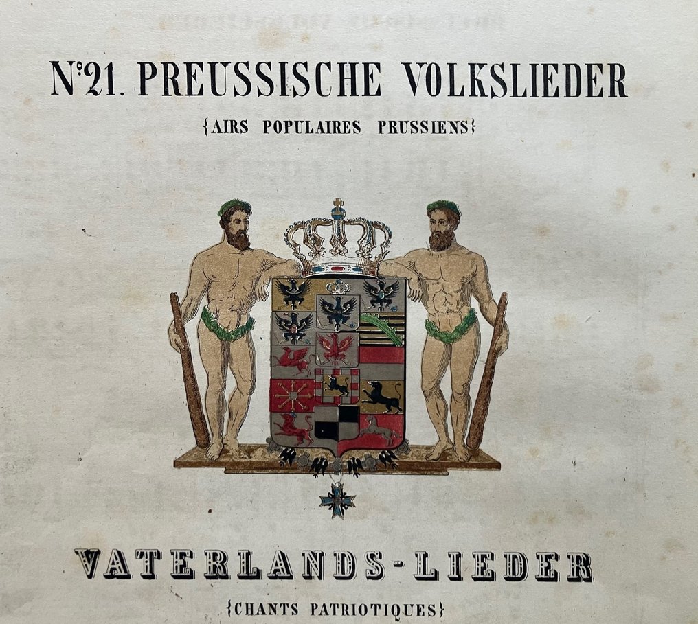 Ferdinand Beyer / Theodor Körner / C. M. v. Weber - Vaterlandslieder: 5 Ausgaben Preussische Lieder - 1855 #2.1