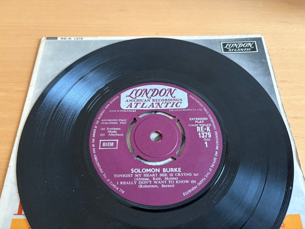 Solomon Burke - 1st 7" EP on London Atlantic from 1963 - Disco in vinile - 1963 #3.2
