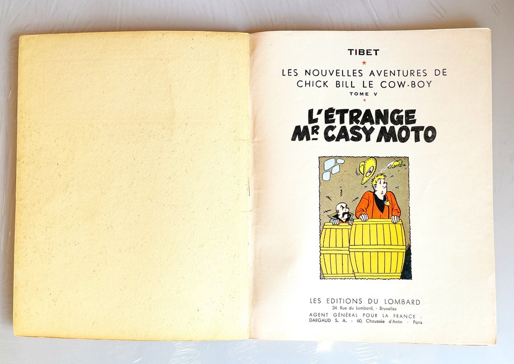 Chick Bill T5 - L'Etrange Mr Casy Moto - 1 Album - First edition - 1956 #3.2
