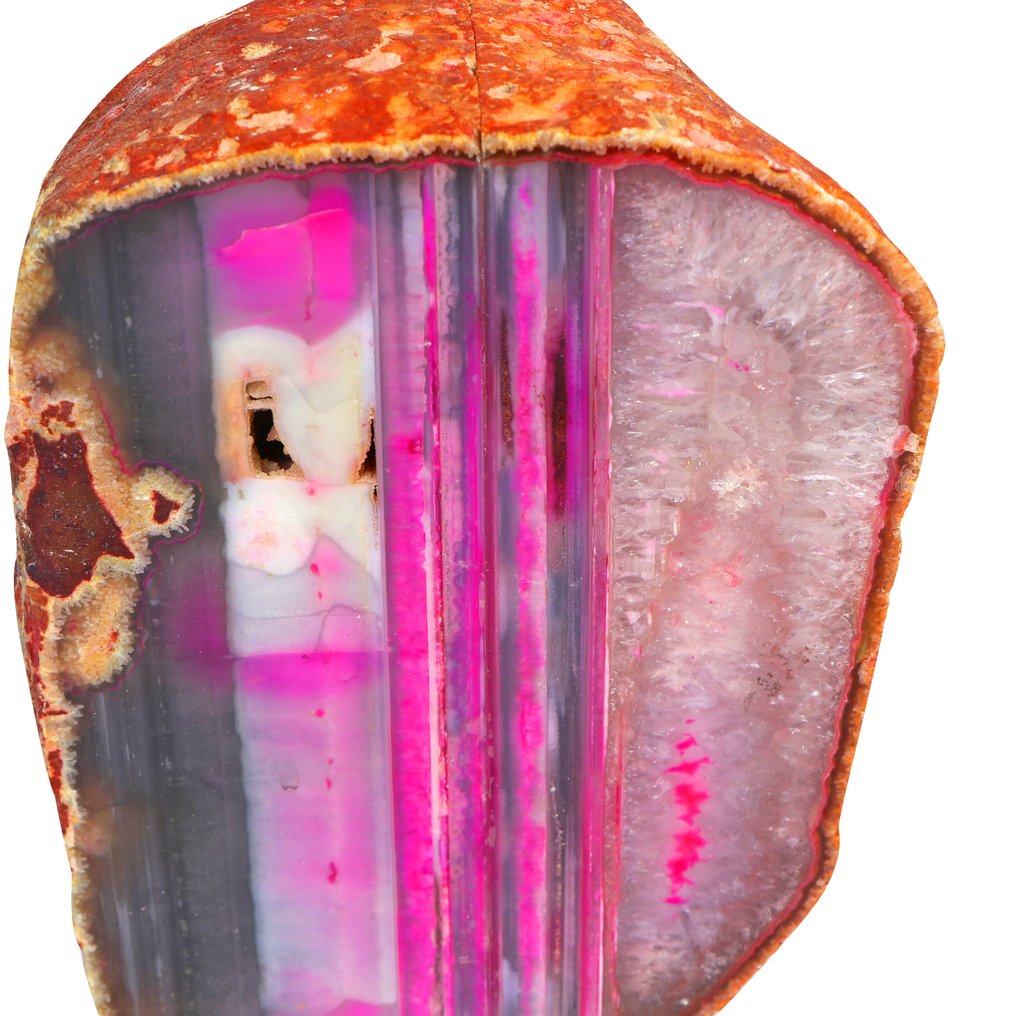 No Reserve - Pink Agate - Geode - 17x13x9 cm- 3.7 kg #2.1
