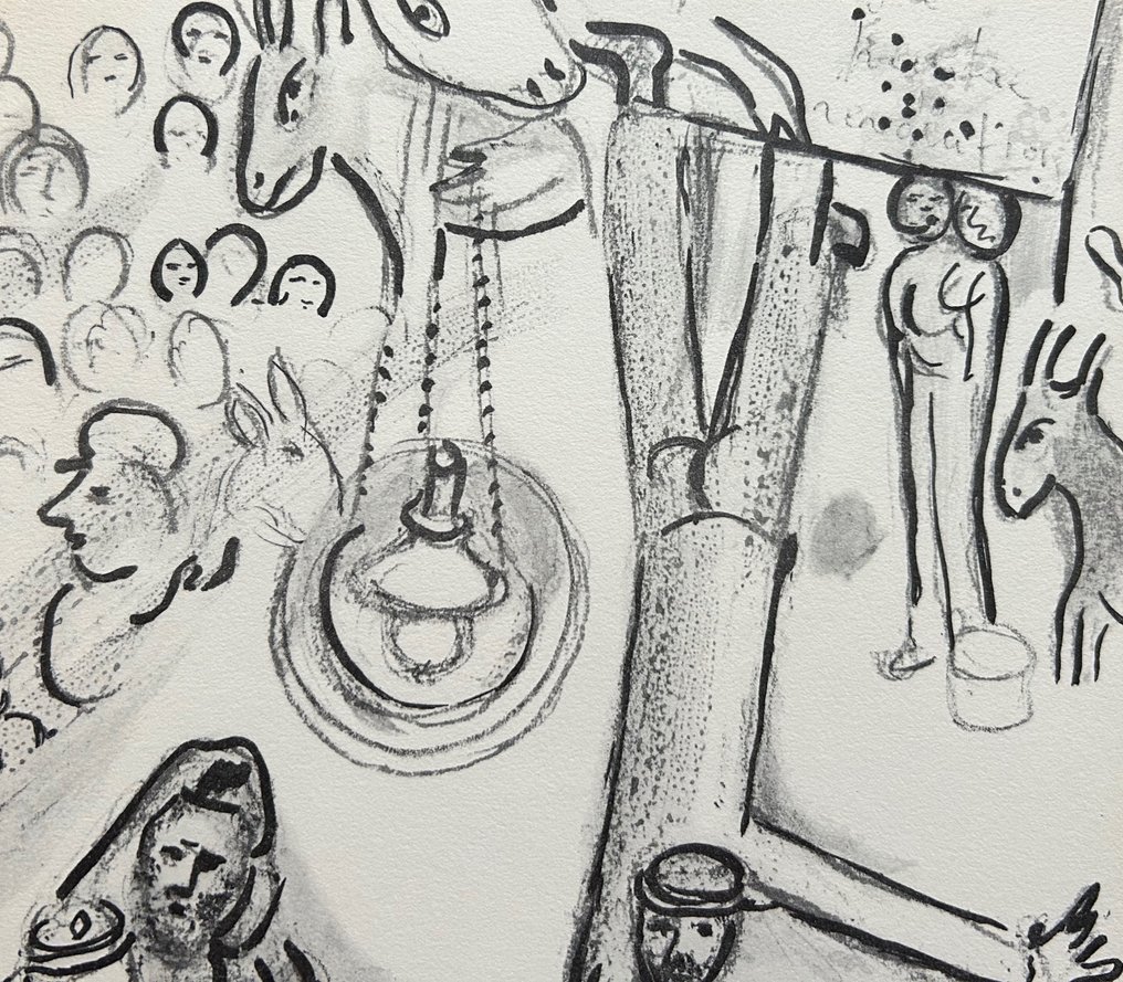 Marc Chagall (1887-1985) - Révolution - Estampe en noir et blanc #2.1