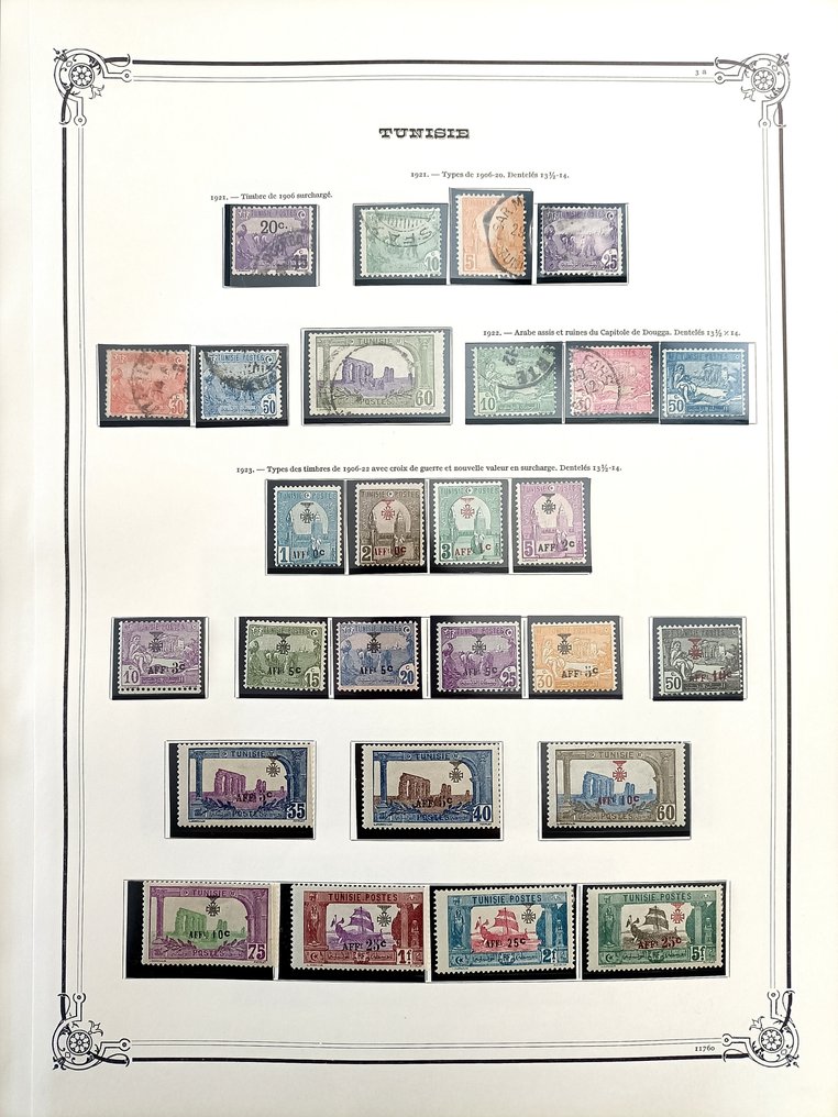 French colonies in Tunisia 1921/1980 - Very advanced collection from the period with perforated and imperforate sheets. - No Reserve Price #2.1