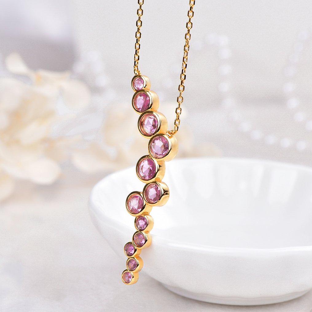 Senza Prezzo di Riserva - Collana Argento - Sapphire - Certificato #4.3