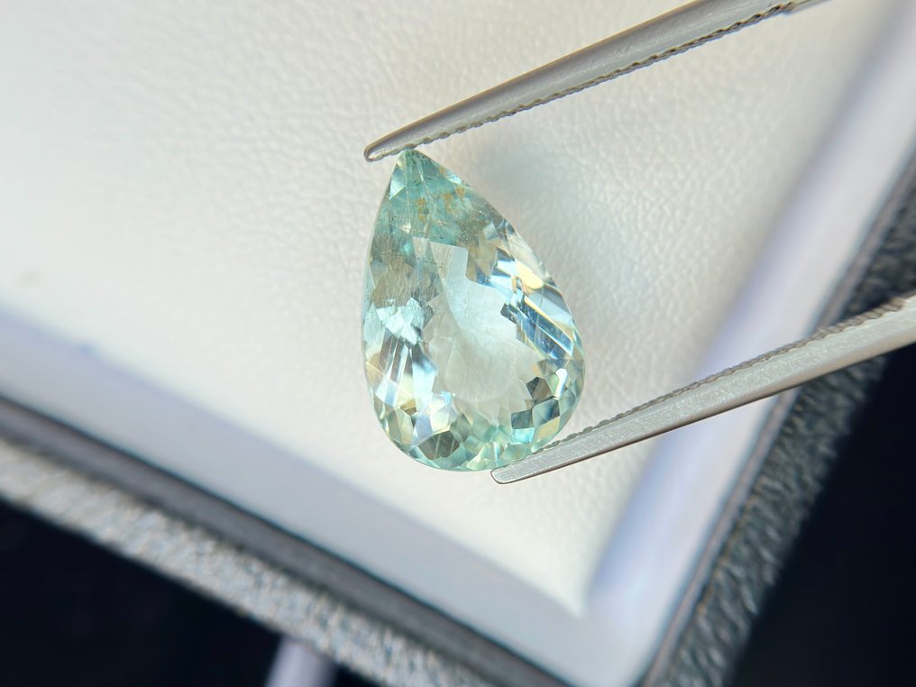 Nincs minimálár - 1 pcs Kék Akvamarin - 5.98 ct - Nemzetközi Színes Drágakő Szövetség (ICA GemLab) - Óceáni víz akvamarin #4.3