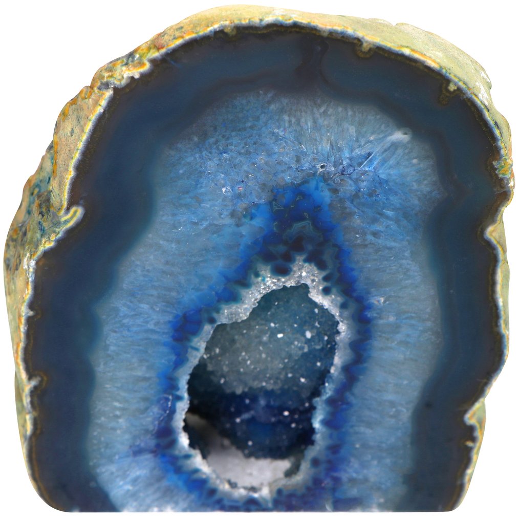 No Reserve - Ink Blue Agate - Geode - 13x13x10 cm- 1.7 kg #1.0