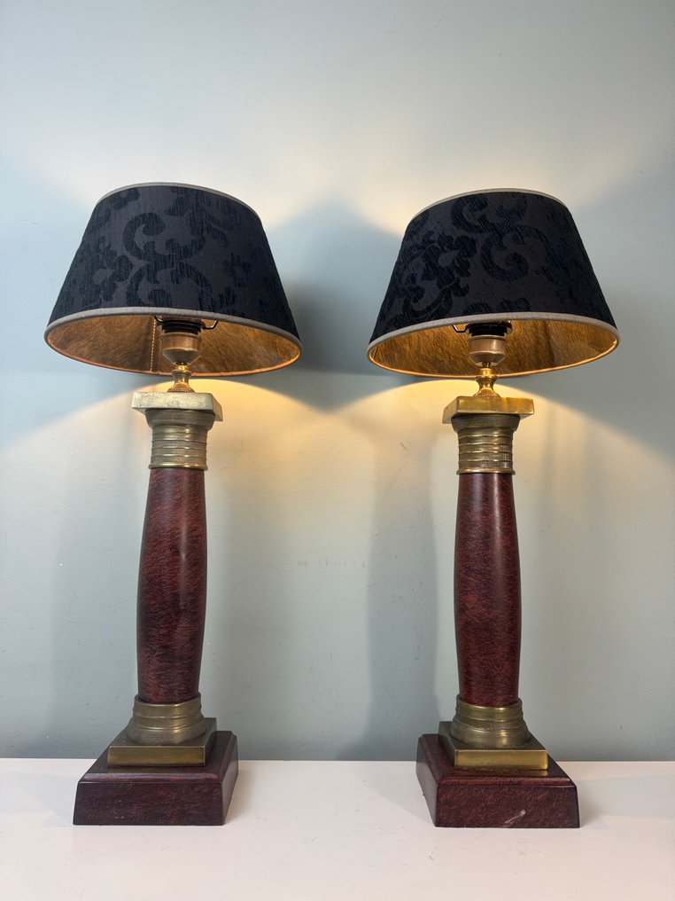 Lampada - Ottone - Due lampade pesanti in ottone. #4.3