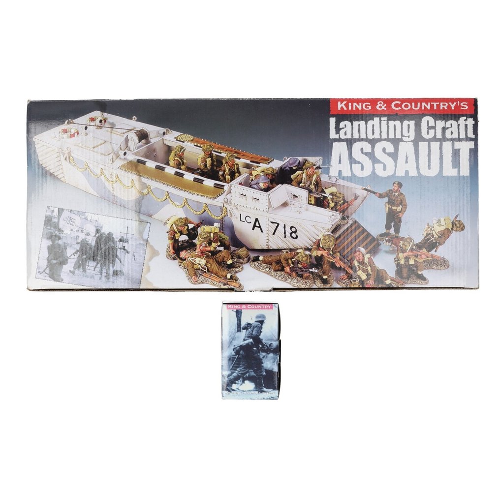 King & Country - World War II - D'Day - '44 Americans - Statue - D107 “The LCA 718 (Landing Craft Assault)” - Polystone #2.1