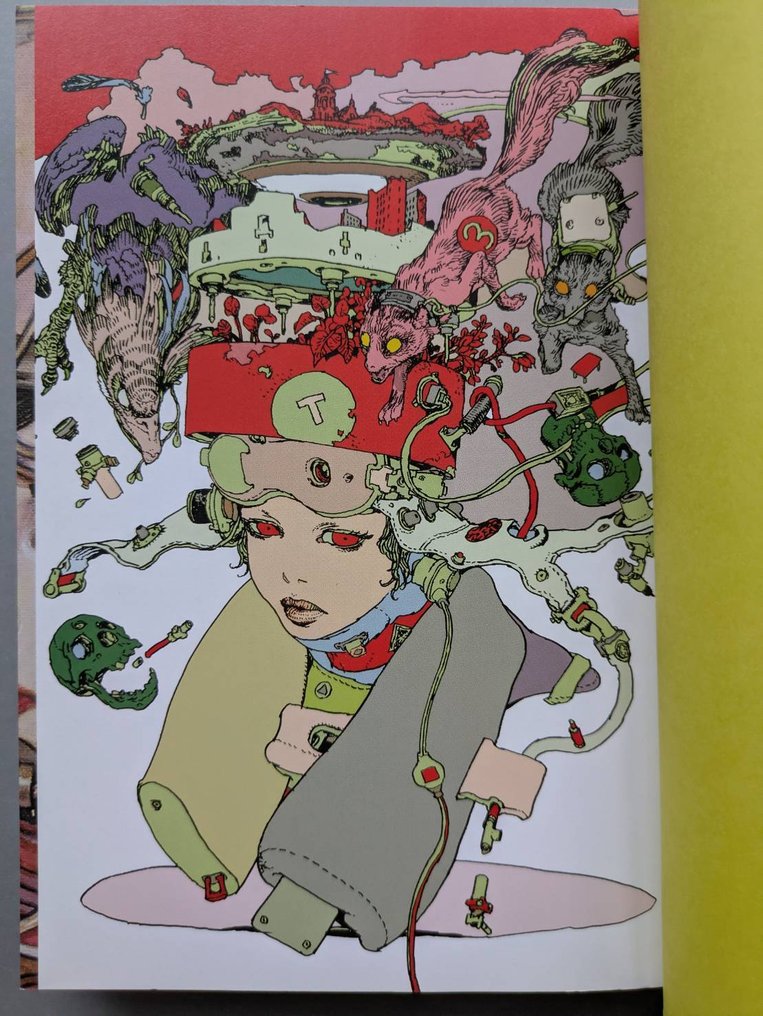 Katsuya Terada - 1 Illustration Art Book with Exhibition Tabloid. - Katsuya Terada Works - “How to Live by Drawing?” + Exhibition Tabloid (2015) - 2015 #2.1