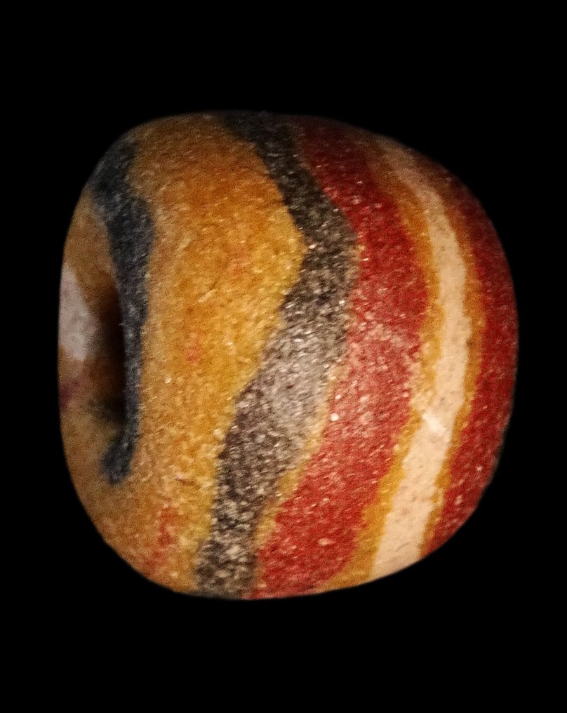 Αρχαία Ρωμαϊκή Μαργαριτάρι μεροβιγιανής σε ζύμα από γυαλί πολύχρωμο.  (χωρίς τιμή ασφαλείας) #1.0