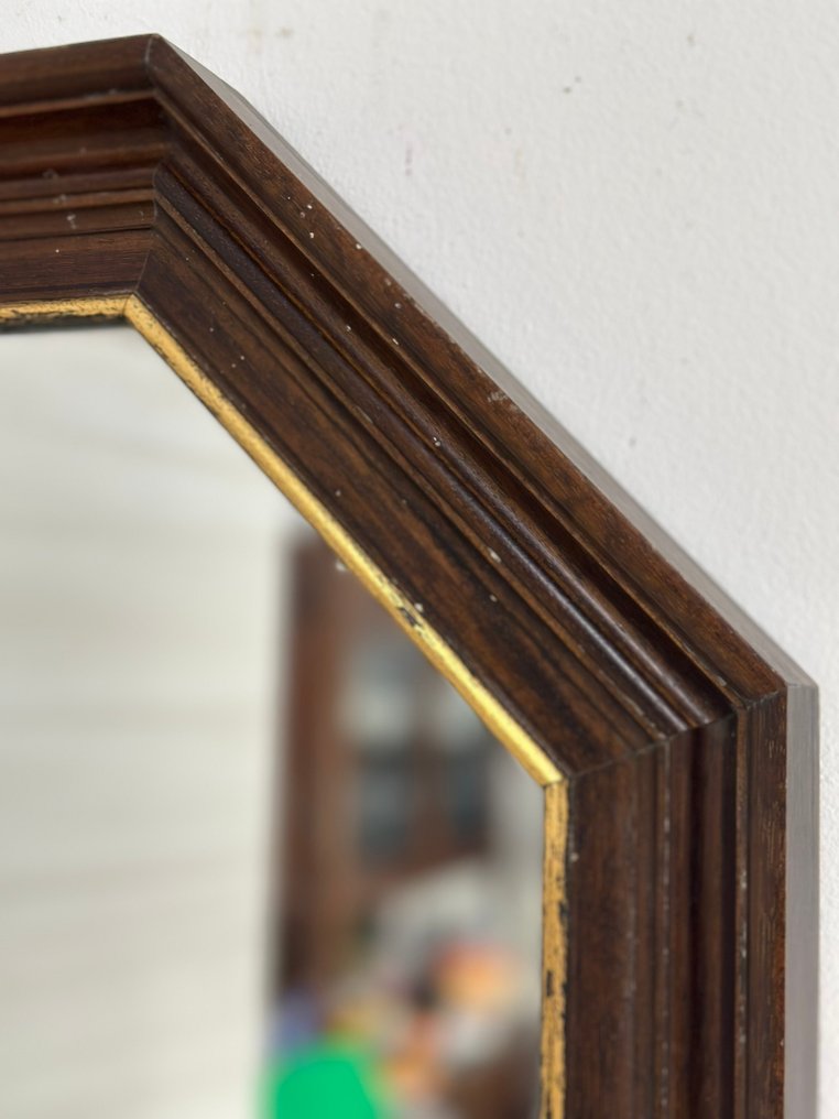 Wall mirror - Beech - octagonal mirror #3.2