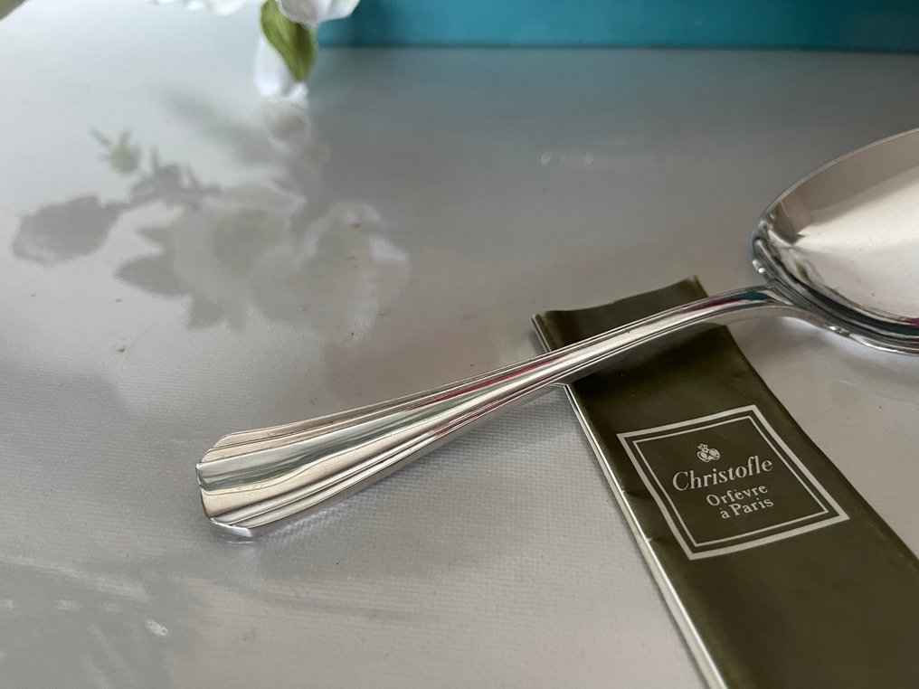 Christofle - Spoon - Boréal ice scraper model Luc Lanel - Silver metal #1.0