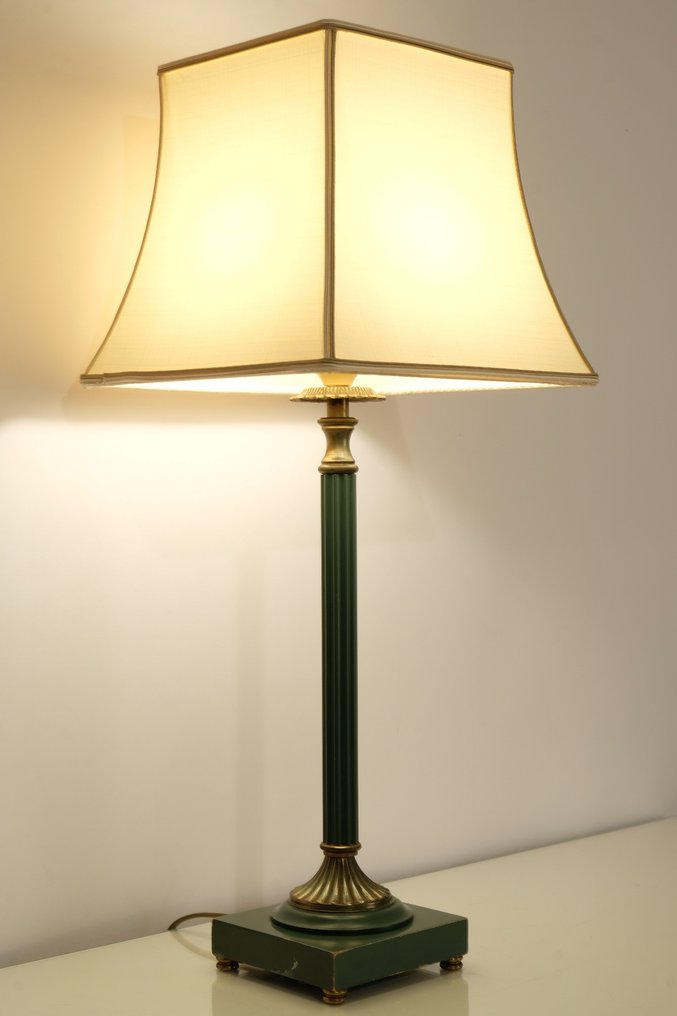 Authentieke Tafellamp - Jaren 50/60 - Table lamp - Brass #1.0