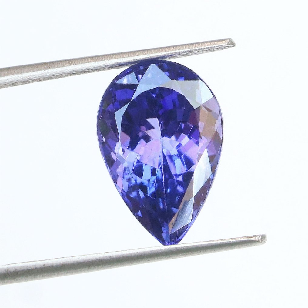 1 pcs 蓝色, 紫罗兰色 坦桑石 - 6.41 ct - 国际宝石研究院(IGI) #1.0