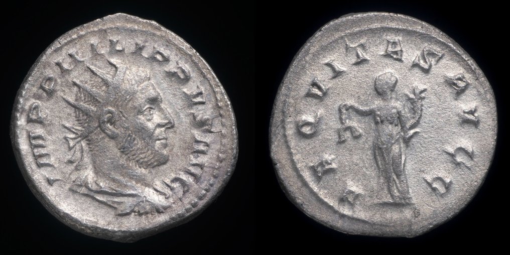 Ρωμαϊκή Αυτοκρατορία. Philip I (AD 244-249). Antoninianus AEQVITAS AVGG (χωρίς τιμή ασφαλείας) #1.0