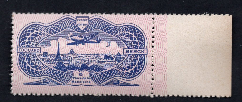 France 1945 - France 1945 - Luxury in a large-format bowl, numbered + the vignette of the Berck burelé. #2.1