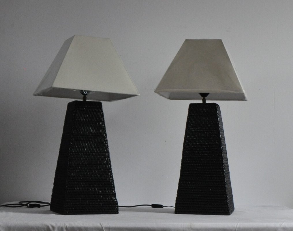 Table lamp - Rattan - A pair of table lamps #2.1