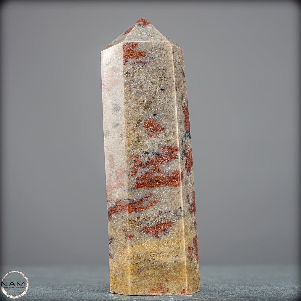 天然绿玛瑙方尖碑 质朴的优雅与和谐的能量- 842.53 g #4.3