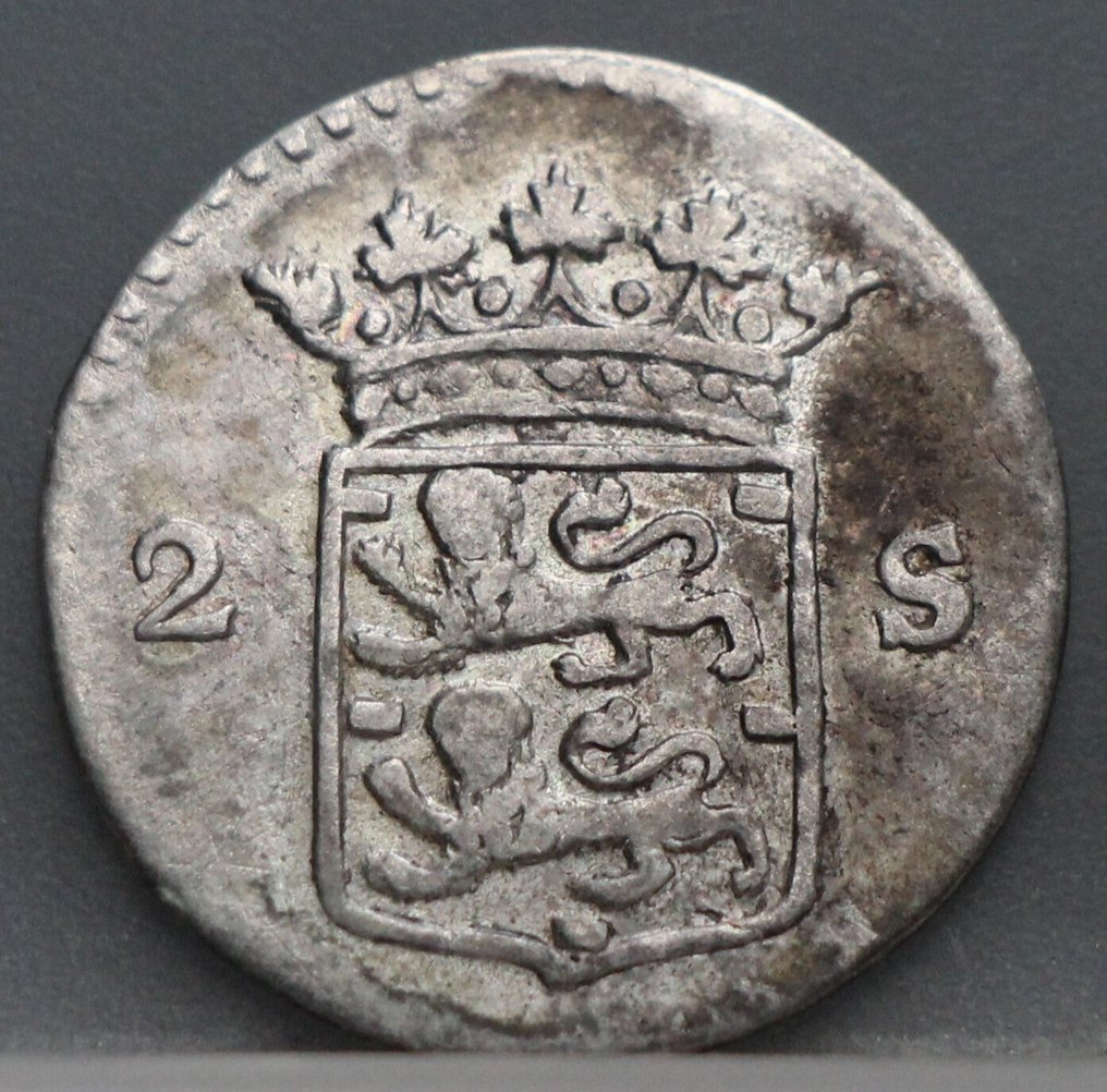 Netherlands West Friesland. 2 Stuiver of dubbbele wapenstuiver 1775 en 1794  (No Reserve Price) #3.2