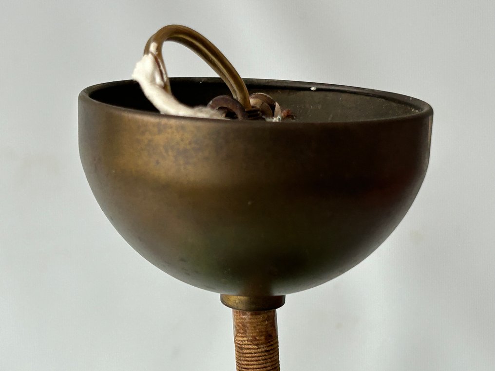 Φωτιστικό - Κρεμαστή λάμπα από πράσινο γυαλί με μαρμαρωμένο μοτίβο - Ορείχαλκος, Γυαλί - Επιτραπέζιο φωτιστικό πράσινο μάρμαρο dec #2.1