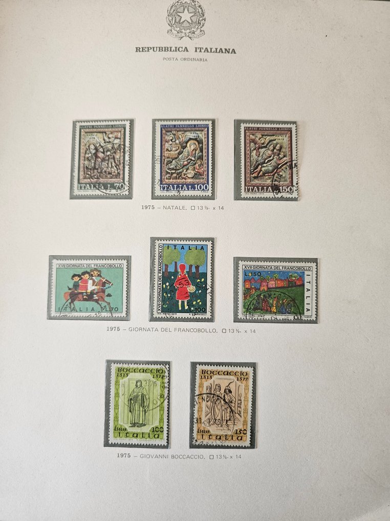 Italy 1951/1975 - Repubblica, collection mounted on sheets. #4.3