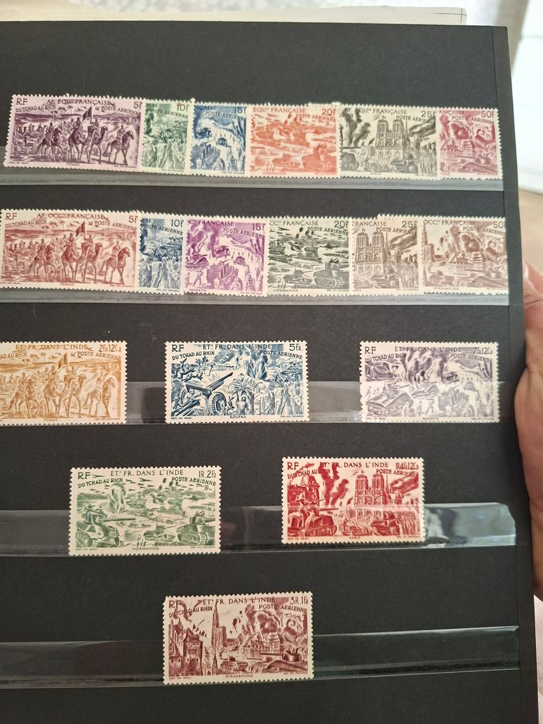 Franța 1941/1954 - 4 mari serii coloniale din 1941 până în 1954 în stare excelentă #2.1