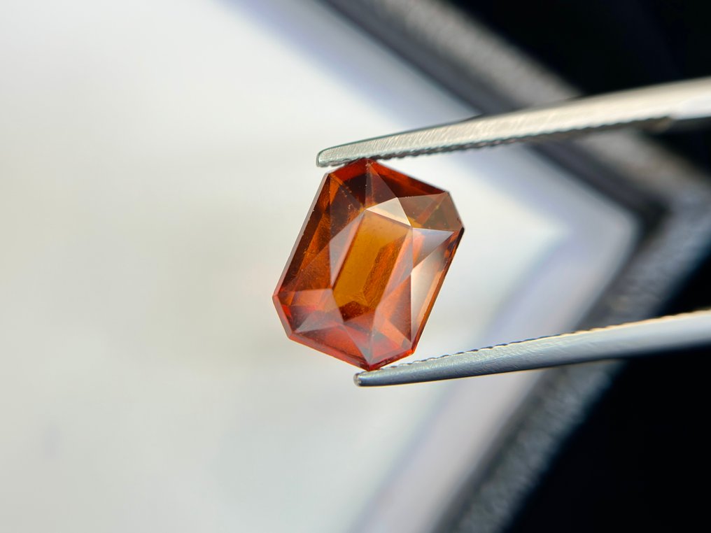 没有保留价 - 1 pcs 橙色 红榴石 - 5.78 ct - 国际有色宝石协会(ICA GemLab) - 优质钙铝榴石 #2.1