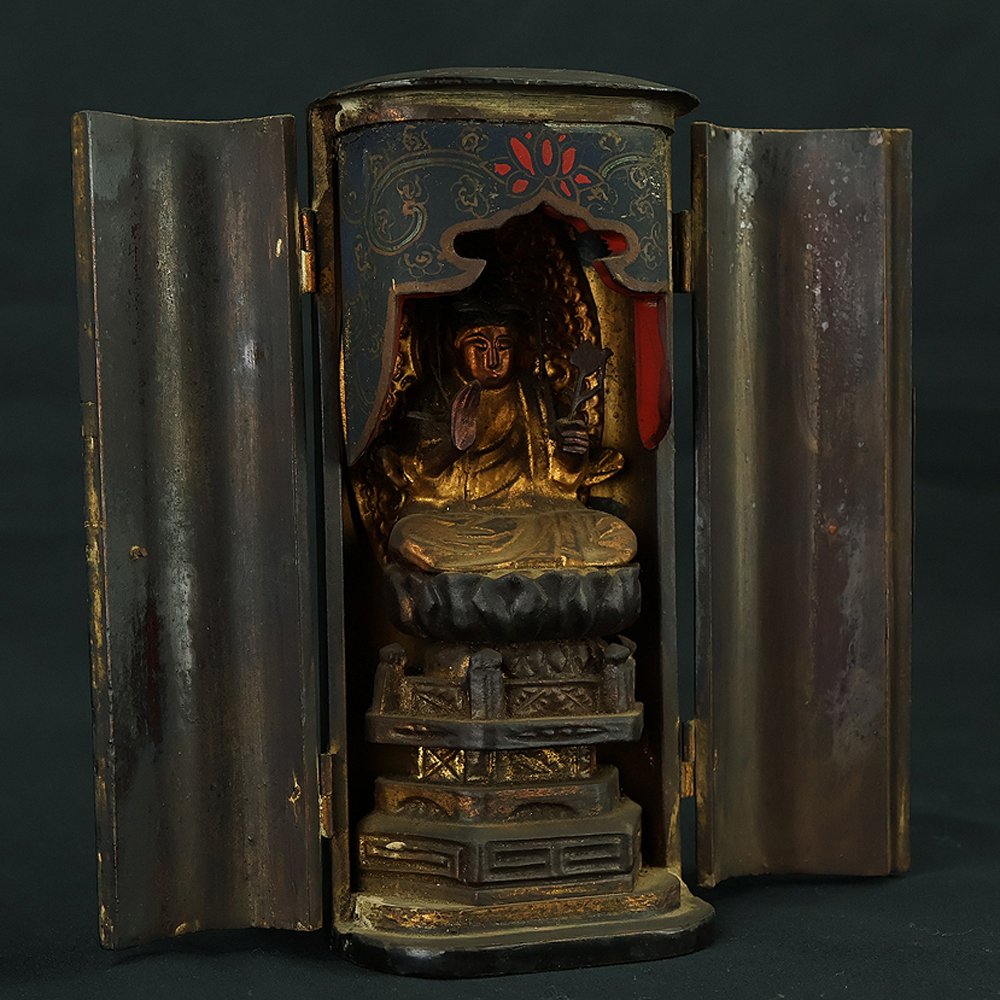 Butsudan - Ξύλο - 1910-1920, 1920-1930, 1930-1940 - Sho Kannon Zushi 16,5 εκ. #1.0