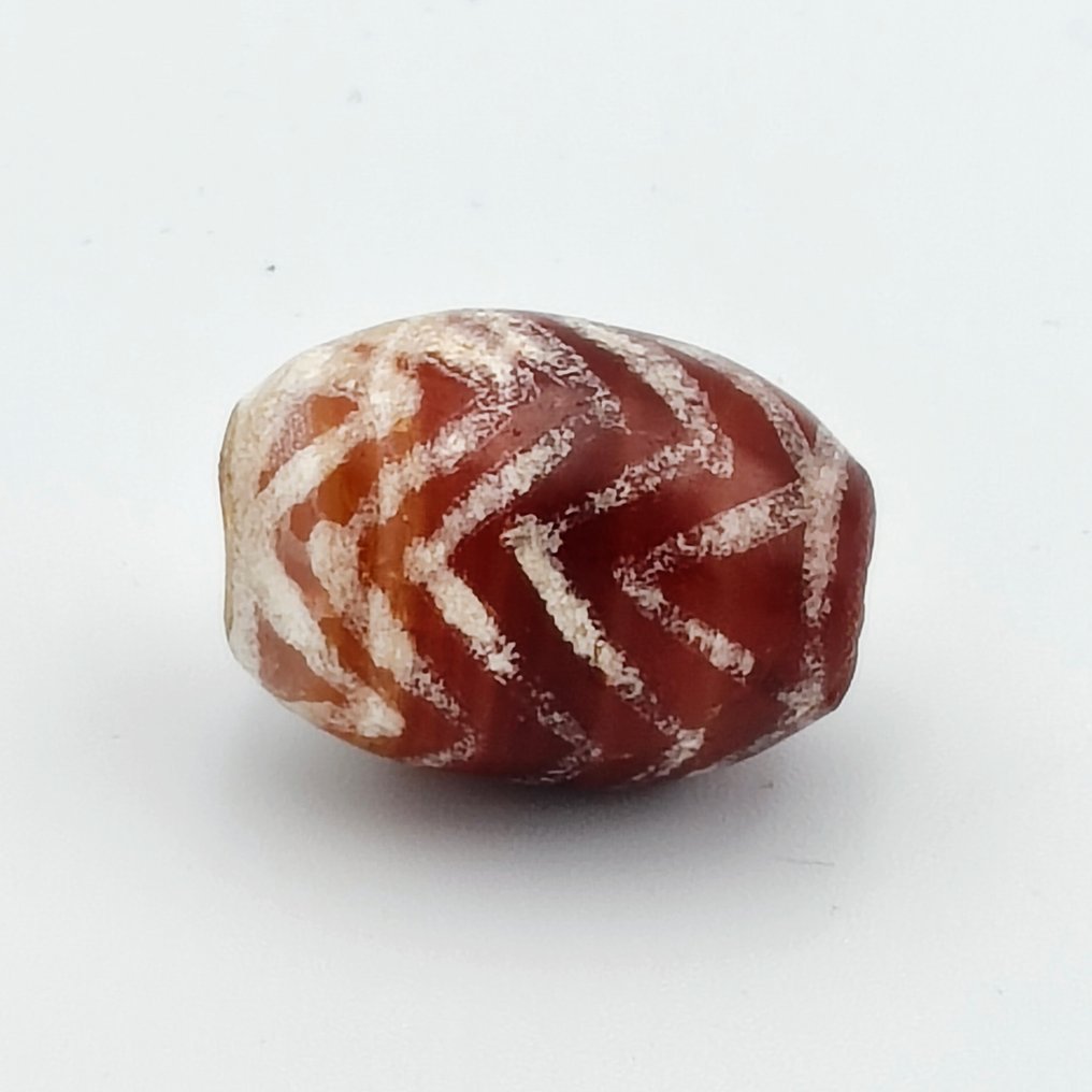 Ancient Burmese, Pyu States Etched Agate Bead Talisman with Special Design - 23 mm  (No Reserve Price) #1.0
