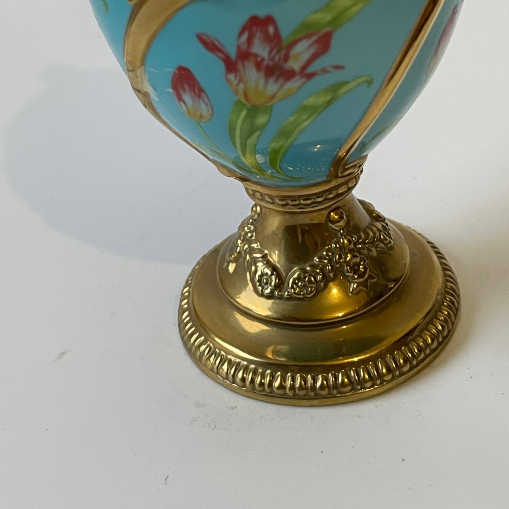 法贝热鸡蛋 - 紫色 - 瓷 - 音乐鸡蛋 #4.3