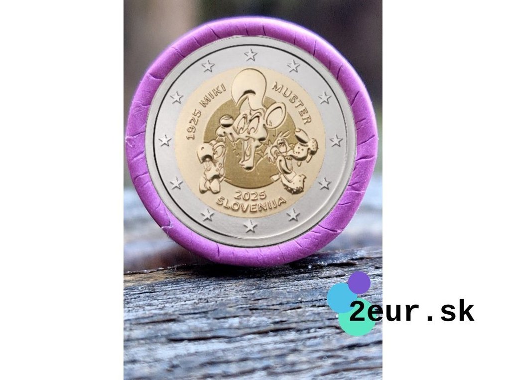 Slovenia. 2 Euro 2025 "Miki Muster" (25 coins) in roll  (No reserve price) #1.0