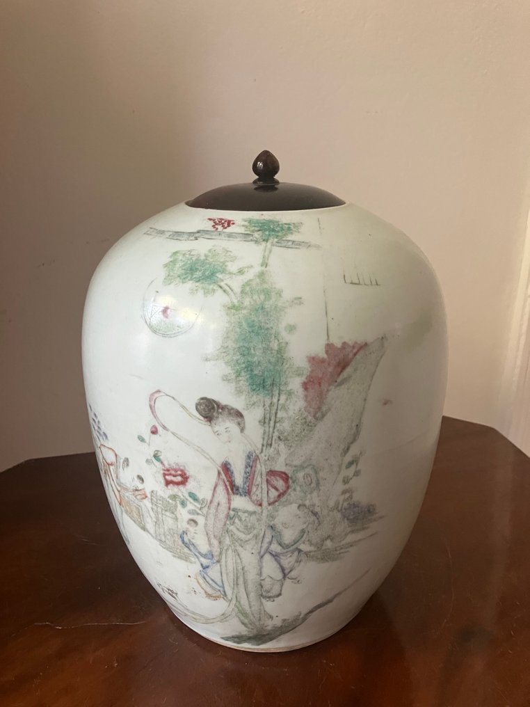 淡赤黄色的罐子 - 瓷 #3.2