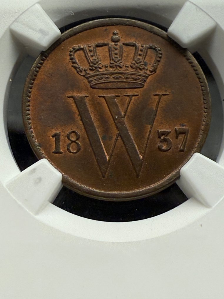 Netherlands. Willem I. 1 Cent 1837 Utrecht #1.0