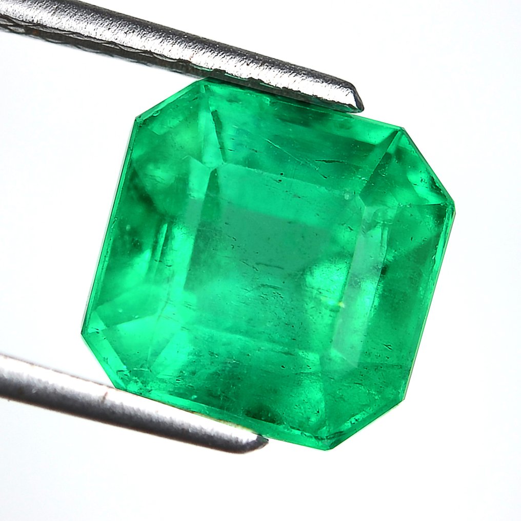 Grün Smaragd  - 5.12 ct - GRS Gemresearch Swisslab - Minderjährige #1.0