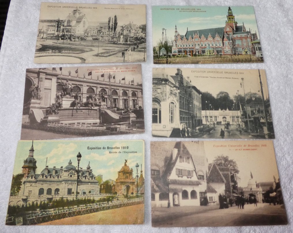 Belgien - Brussel Expo 1910 och 1935 - Vykort (330) - 1935-1910 #3.2