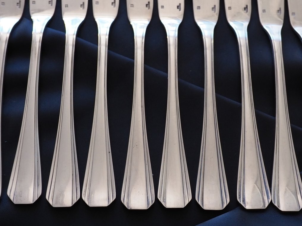 Christofle - Luc Lanel - Fischbesteck (21) - Boreal - Versilbert #4.3