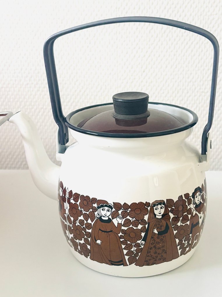 Arabia - Kaj Franck - Teapot - Knights - Enamel - Design the teapot Kaj Franck. #1.0