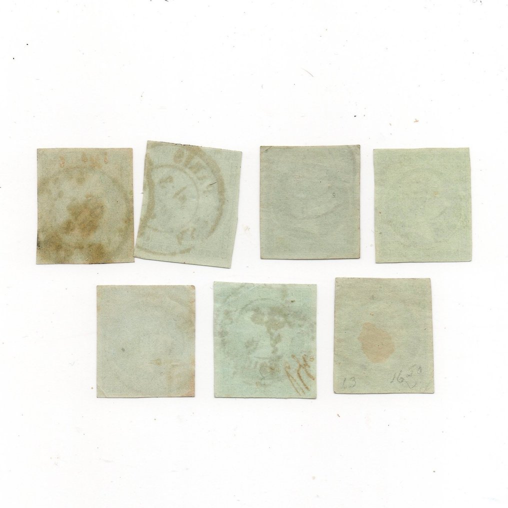 Γαλλία 1854 - Empire 5c πράσινο - Yvert No 12 #1.0