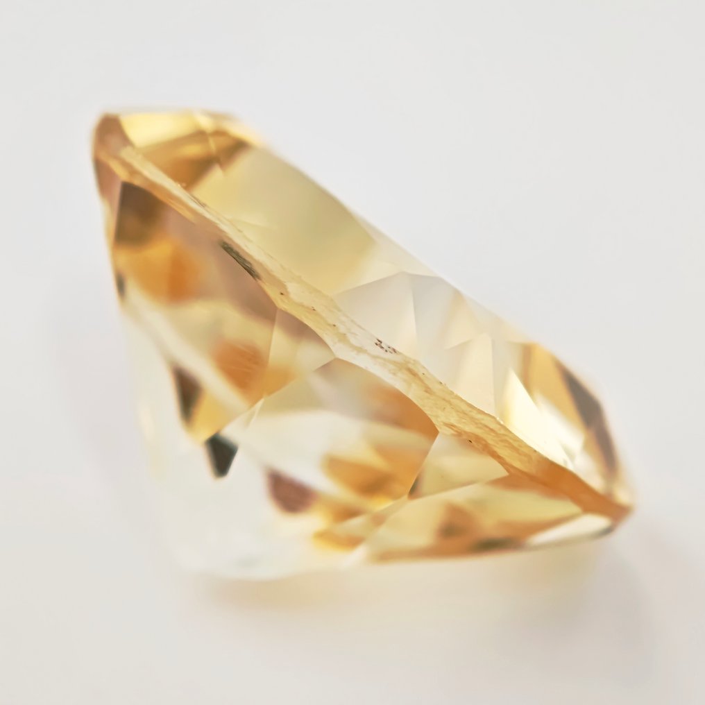 Senza Prezzo di Riserva Quarzo citrino - 45.30 ct - Antwerp Laboratory for Gemstone Testing (ALGT) - Taglio di fiore giallo chiaro #3.2