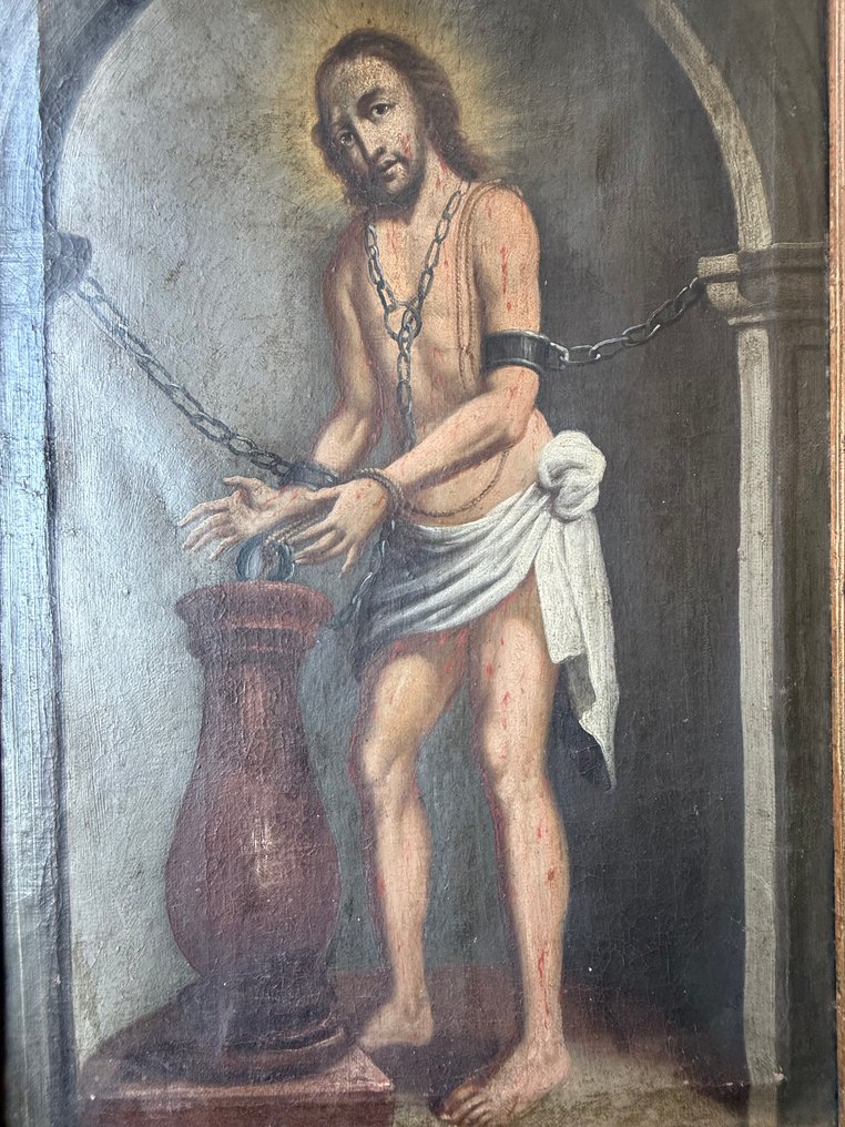 Deutsche oder österreichische Schule (XVIII) - Jesus an der Geißelsäule - NO RESERVE #3.2