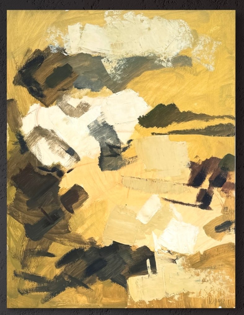 René Mels ( 1909-1977) - Abstraction lumineuse circa 1958 #1.0