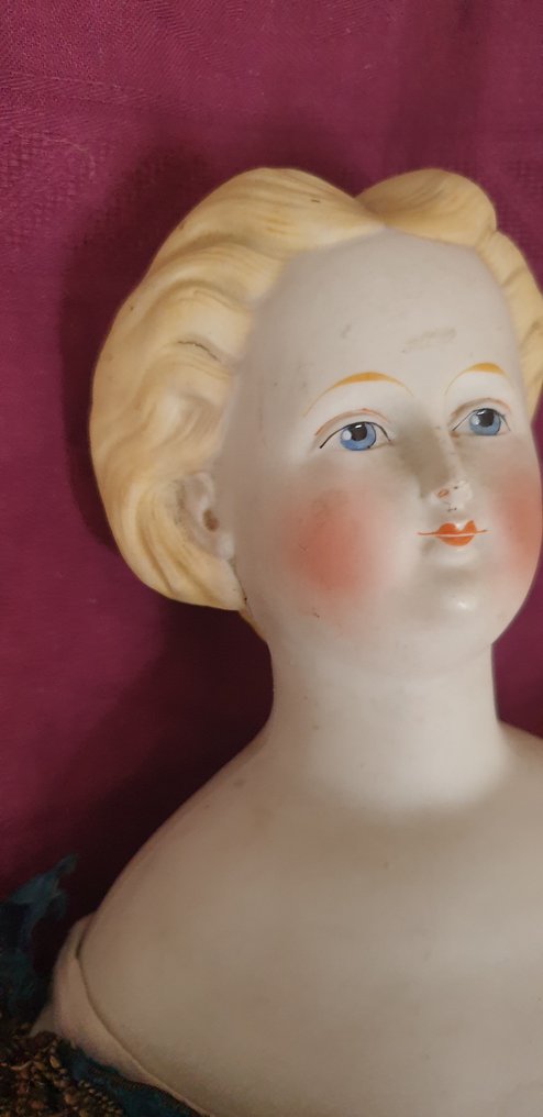 senza marca - Lalka Parian testa e spalla in bisquit opaca. - 1800-1850 - Niemcy #1.0