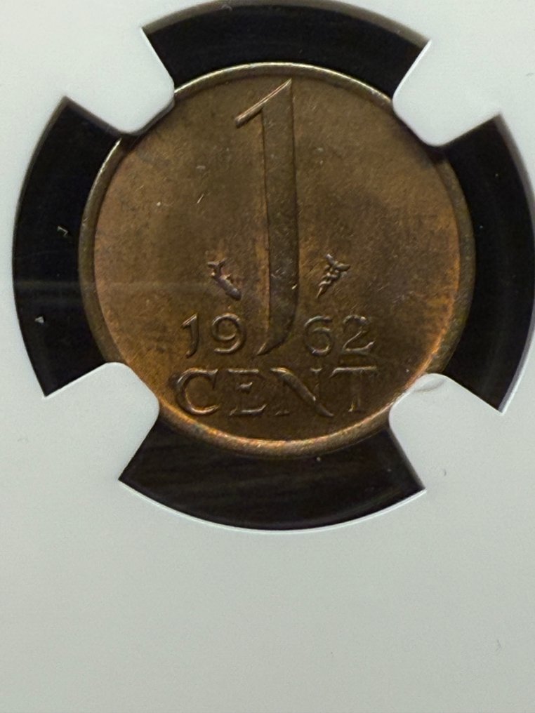 荷兰. 朱莉安娜. 1 Cent 1962 MS65RB  (没有保留价) #2.1