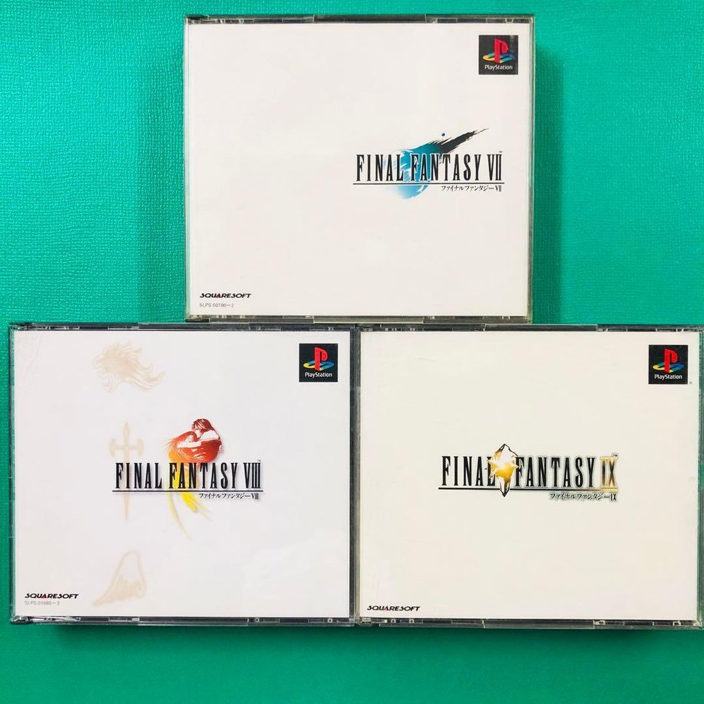 Square Enix - Final Fantasy - PS1 Final Fantasy VII, VIII, IX (FF7, FF8, FF9) | Complete Set | Japanese Versions, Used, with Some - Βιντεοπαιχνίδια - Στην αρχική του συσκευασία #1.0