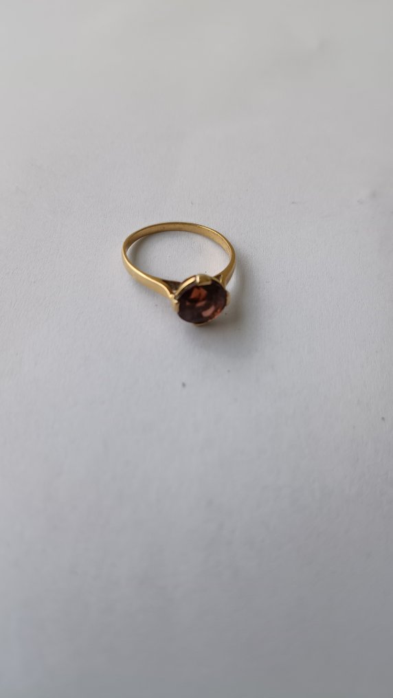 戒指 - 18K包金 黄金 黄水晶 #2.1