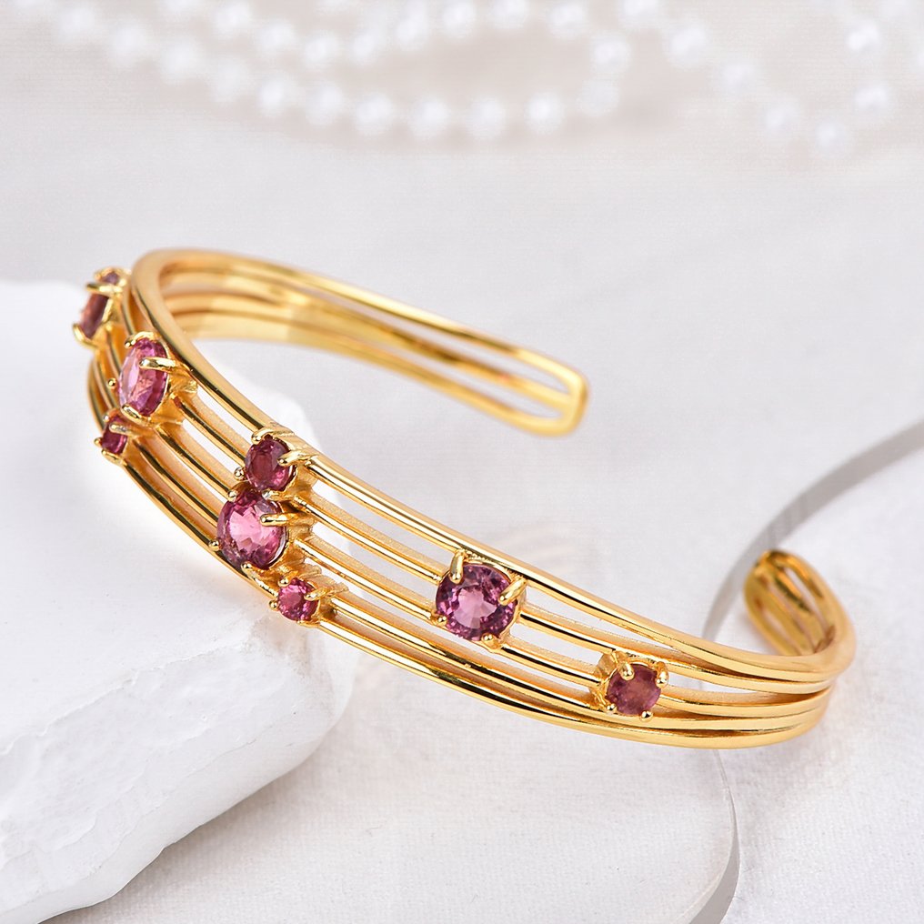 Zonder Minimumprijs - Armband Zilver - Tourmaline - Gecertificeerd #3.2