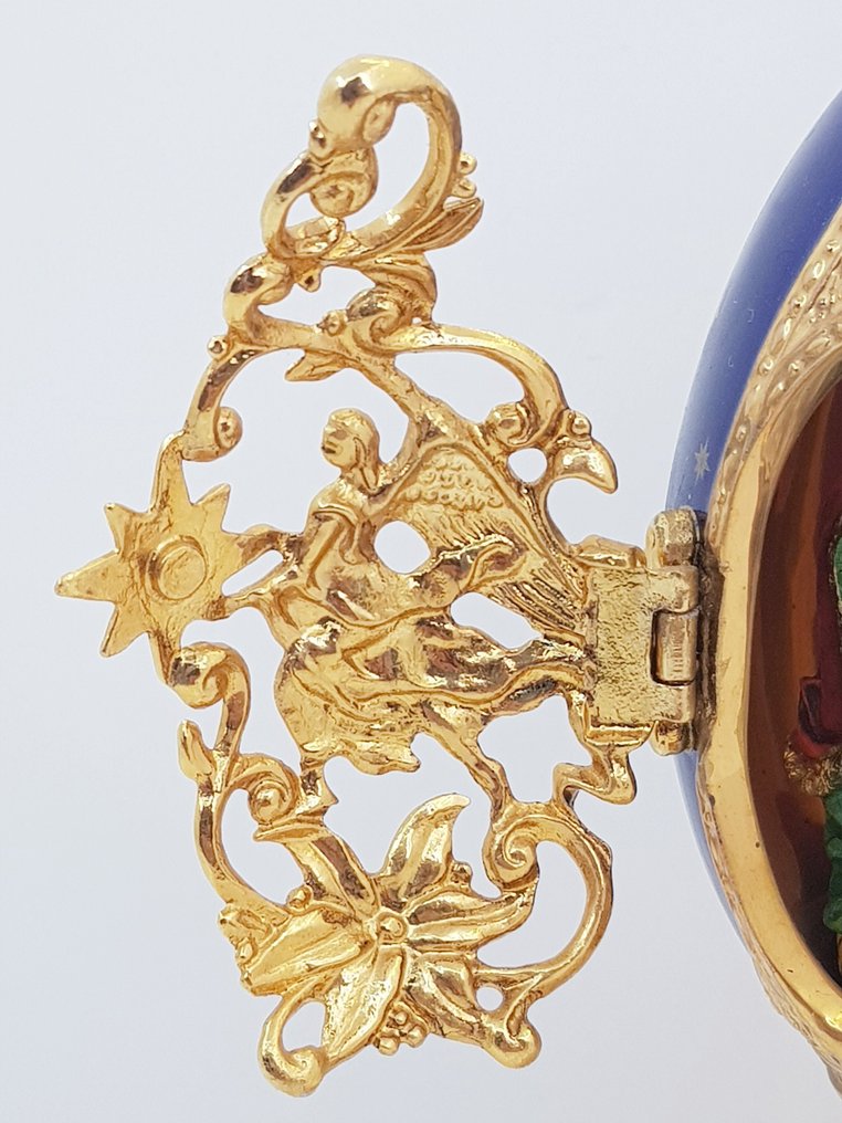 Fabergé-ägg - Porslin, Guldpläterad #3.2