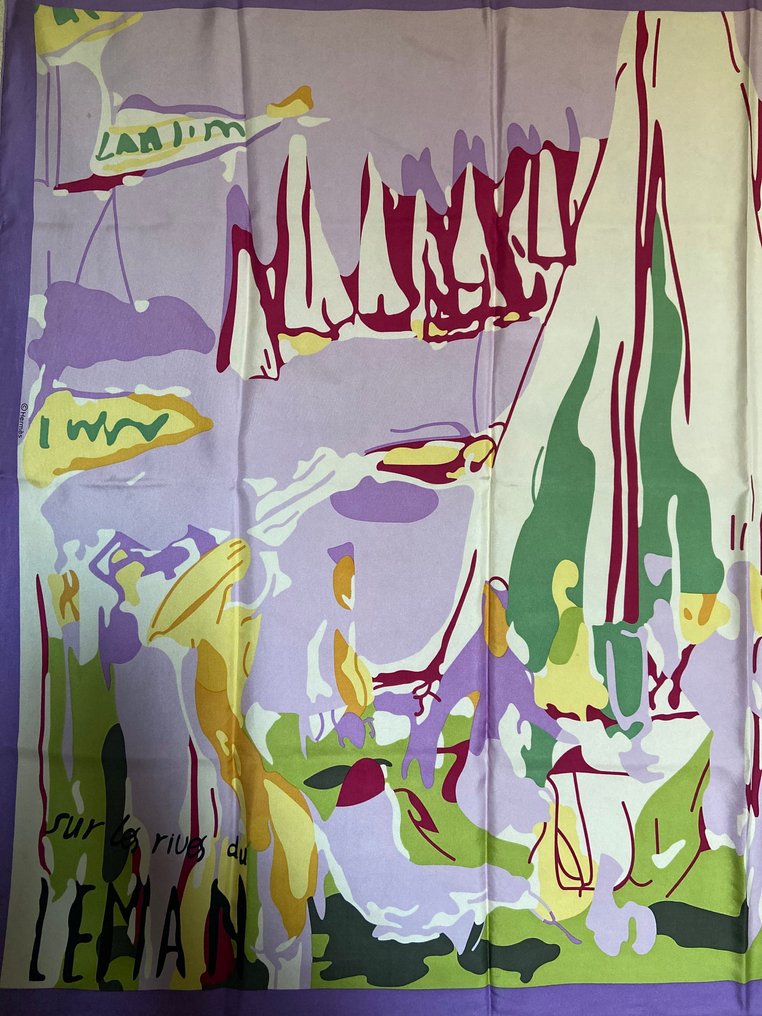 Hermès - « Sur Les Rives Du Leman » par Jean- Louis - Clerc 2010 - 围巾 #1.0